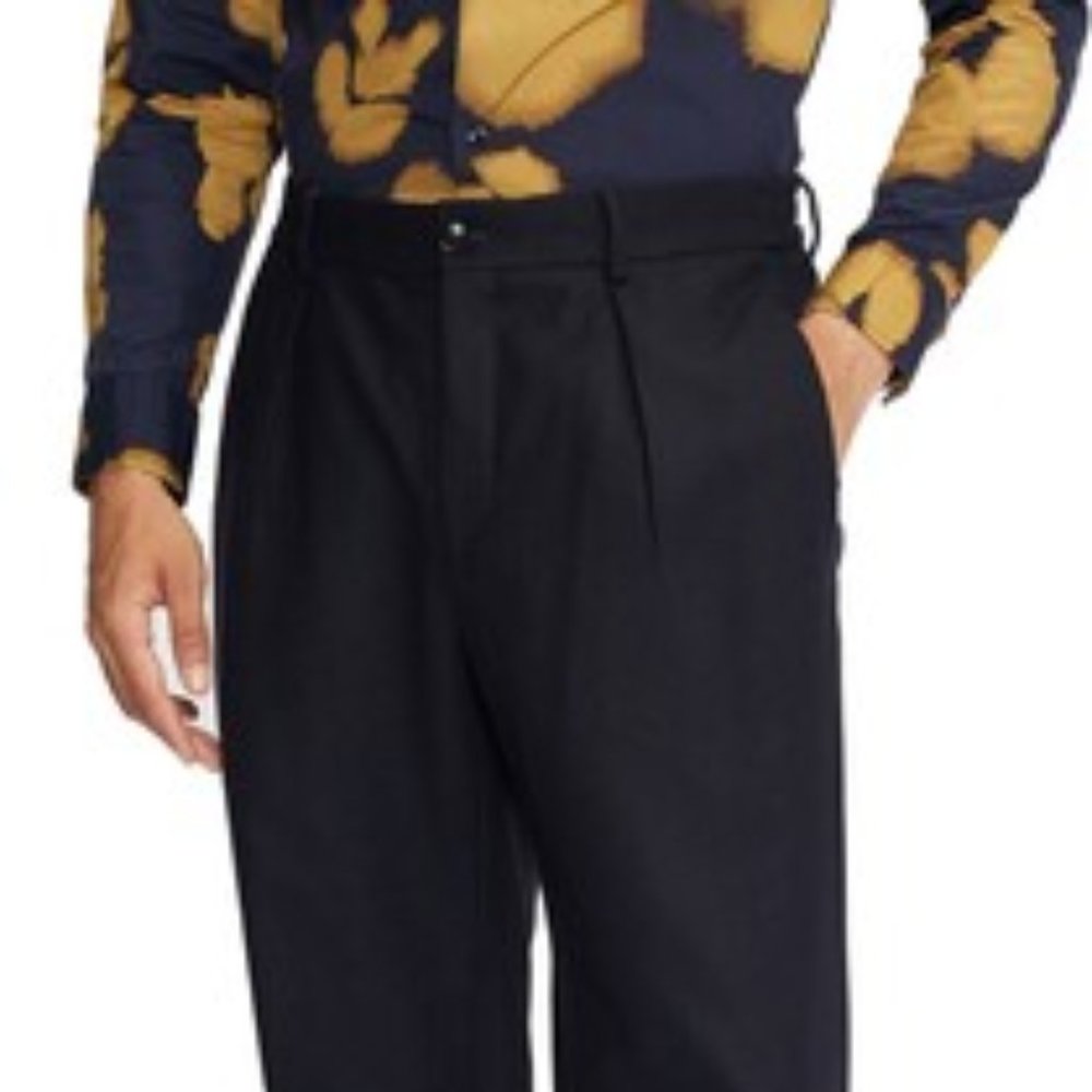 Ted Baker Franklin Fit Wool Trousers in Navy Size 36 True NWT - HEMMED TO ORDER